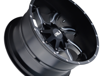 Cast Aluminum Wheels Twisted 9102 SB 20x9 Milled Spokes Satin Black 5 On 127/5 On139.7 Bolt Pattern 0 Offset Cali Offroad Wheels