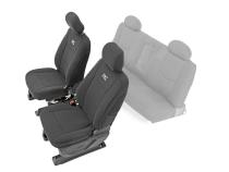 Neoprene Front Seat Covers Black 14-18 Silverado/Sierra 1500 Rough Country
