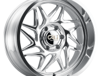 Cast Aluminum Wheels Gemini 9112 PO 24x14 Milled Spokes Polished 6 On 139.7 Bolt Pattern -76 Offset Cali Offroad Wheels