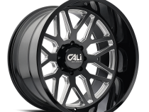 Cast Aluminum Wheels Invader 9115 GB-M 26x14 Milled Gloss Black 6 On 135 Bolt Pattern -76 Offset Cali Offroad Wheels