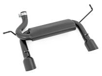 Jeep Dual Outlet Performance Exhaust - Black 07-18 Wrangler JK Rough Country