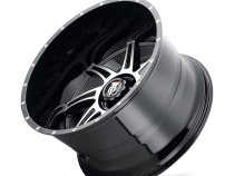 Vortex AT162 Gloss Black Machined 24X14 5-127 -76MM 78.1MM Off Road Wheels American Truxx