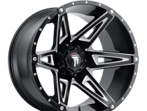 Kutz AT1902 Gloss Black Milled 18X9 5-127 -12MM 78.1MM Off Road Wheels American Truxx