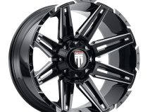 Boom AT1903 Gloss Black Milled 20X9 5-127 -12MM 78.1MM Closed Lug Off Road Wheels American Truxx