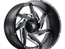 Spiral AT1906 Satin Black Milled 24X14 5-127 -76MM 78.1MM Off Road Wheels American Truxx