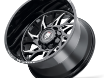 Destiny AT1913 Gloss Black Milled 24X14 6-135/6-139.7 -76MM 106.1MM Off Road Wheels American Truxx