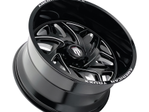 Euphoria AT1914 Black Milled 20X10 5-127 -19MM 78.1MM Off Road Wheels American Truxx