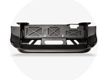 16-Up Tacoma Stealth Bumper 32 Inch LED Bar Combo Beam Bumper Light Bar-Blue-Tall 32 Inch Combo Beam with Relocation Mounts Bumper Light Bar Switch No Winch No D-Ring Cali Raised LED