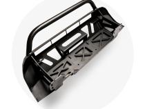 16-Up Tacoma Stealth Bumper 32 Inch LED Bar Combo Beam Bumper Light Bar-Blue-Tall 32 Inch Combo Beam with Relocation Mounts No Switch No Winch No D-Ring Cali Raised LED
