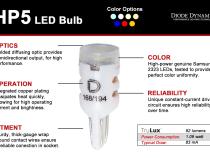 194 LED Bulb HP5 LED Natural White Single Diode Dynamics