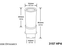 3157 LED Bulb HP48 LED Amber Single Diode Dynamics