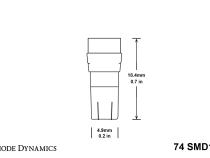 74 SMD1 LED Bulb Warm White Single Diode Dynamics