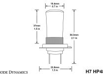 H7 HP48 LED Cool White Pair Diode Dynamics