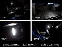 2015-2019 Subaru WRX Interior Light Kit Stage 2 Red Diode Dynamics