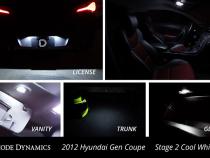 2010-2016 Hyundai Genesis Coupe Interior Kit Stage 1 Red Diode Dynamics