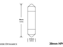 39mm HP6 LED Bulb LED Cool White Single Diode Dynamics