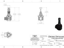 9006/9012 Yellow SL2 LED Bulb Each Diode Dynamics