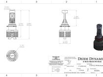 P13W Yellow SL2 LED Bulbs Pair Diode Dynamics