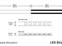 LED Strip Lights Cool White 50cm Strip SMD30 WP Diode Dynamics