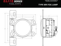 Elite Series Fog Lamps for 2020-2022 Jeep JT Gladiator Overland/Rubicon w/ Plastic Bumper Pair Cool White 6000K Diode Dynamics