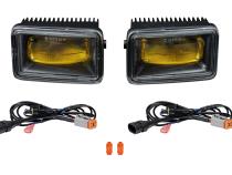 Elite Series Fog Lamps for 2017-2022 Ford Super Duty Pair, Yellow (3000K) Diode Dynamics