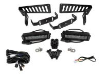 SS6 Cowl LED Bracket Kit for 2018-2021 Jeep JL Wrangler/Gladiator, White Driving