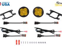 SS3 LED Fog Light Kit for 2013-2015 Honda Accord White SAE Fog Pro w/ Backlight Diode Dynamics