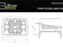 SS3 Pro Type F2 Kit ABL White SAE Fog Diode Dynamics