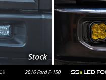 SS3 LED Fog Light Kit for 2015-2020 Ford F-150 Yellow SAE Fog Pro w/ Backlight Diode Dynamics