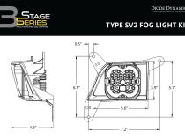 SS3 Max Type SV2 Kit ABL White SAE Fog Diode Dynamics