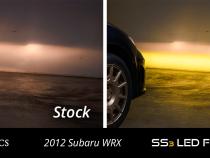 SS3 LED Fog Light Kit for 2011-2014 Subaru WRX/STi Yellow SAE Fog Max w/ Backlight Diode Dynamics