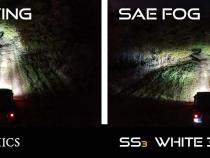 SS3 LED Fog Light Kit for 2013-2015 Lexus IS350C, Yellow SAE Fog Sport with Backlight