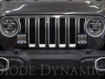 SS5 Bumper LED Pod Light Kit for 2018-2021 Jeep JL Wrangler, Pro Yellow Driving Diode Dynamics