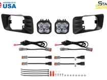 SS3 LED Fog Light Kit for 2007-2014 Chevrolet Suburban Z71, White SAE Fog Max with Backlight Diode Dynamics