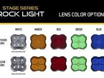 Amber Clear Lens for Stage Series Rock Lights Diode Dynamics