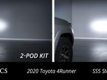 SS5 Stealth Grille LED 2-Pod Kit for 2014-2023 Toyota 4Runner, Pro Yellow Combo Diode Dynamics