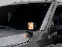 Stage Series Ditch Light Kit for 2017-2022 Ford Super Duty, SS3 Sport Yellow Combo Diode Dynamics