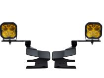 Stage Series Ditch Light Kit for 2017-2022 Ford Super Duty, SS3 Pro Yellow Combo Diode Dynamics