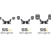 Stage Series Ditch Light Kit for 2017-2022 Ford Super Duty, SS3 Pro Yellow Combo Diode Dynamics