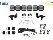 SS5 6-Pod CrossLink Grille Lightbar Kit for 2020-2022 Super Duty, Pro Yellow Combo Diode Dynamics