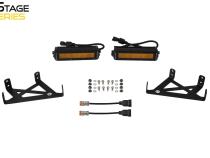 SS6 LED Fog Light Kit for 2020-2022 Ford Super Duty, White Wide Diode Dynamics