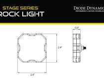 Stage Series SXS Rock Light Installer Kit, RGBW M8 (8-pack)