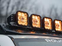 SS5 7-Pod CrossLink Mounting Kit for Prinsu/Sherpa Roof Racks, Pro White Driving Diode Dynamics