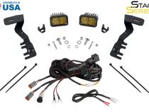SS3 LED Ditch Light Kit for 2024-Present Toyota Tacoma, Pro Yellow Combo Diode Dynamics