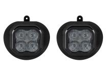 SS3 SAE/DOT Type DR Fog Light Kit Cool White (6000K) Max (38.5 watts) White SAE Fog Diode Dynamics