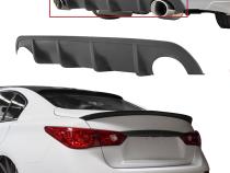 Infiniti Q50 Rear Diffuser Unpainted For 14-17 Infiniti Q50 Stillen