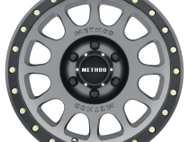 Aluminum Wheels 18x9 NV MR305 Bolt Pattern 6 On 135 Offset 18 Lip Size 1.38 Titanium TT Matte Black Lip Method