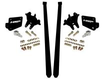 HSP Traction Bars For 2017.5-2022 Ford Powerstroke 6.7 Liter F250 Crew Cab Long Bed-Flag Red