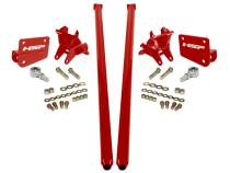 HSP Traction Bars For 2017.5-2022 Ford Powerstroke 6.7 Liter F250 Crew Cab Long Bed-Flag Red