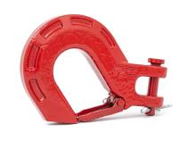 Forged Clevis Hook Red Fits 5/16 - 3/4 Inch D-Rings Fits 1 Inch Winch Ropes Rough Country